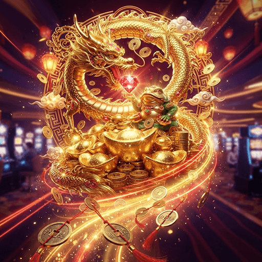 Luxurious modern online casino interface with gold chips